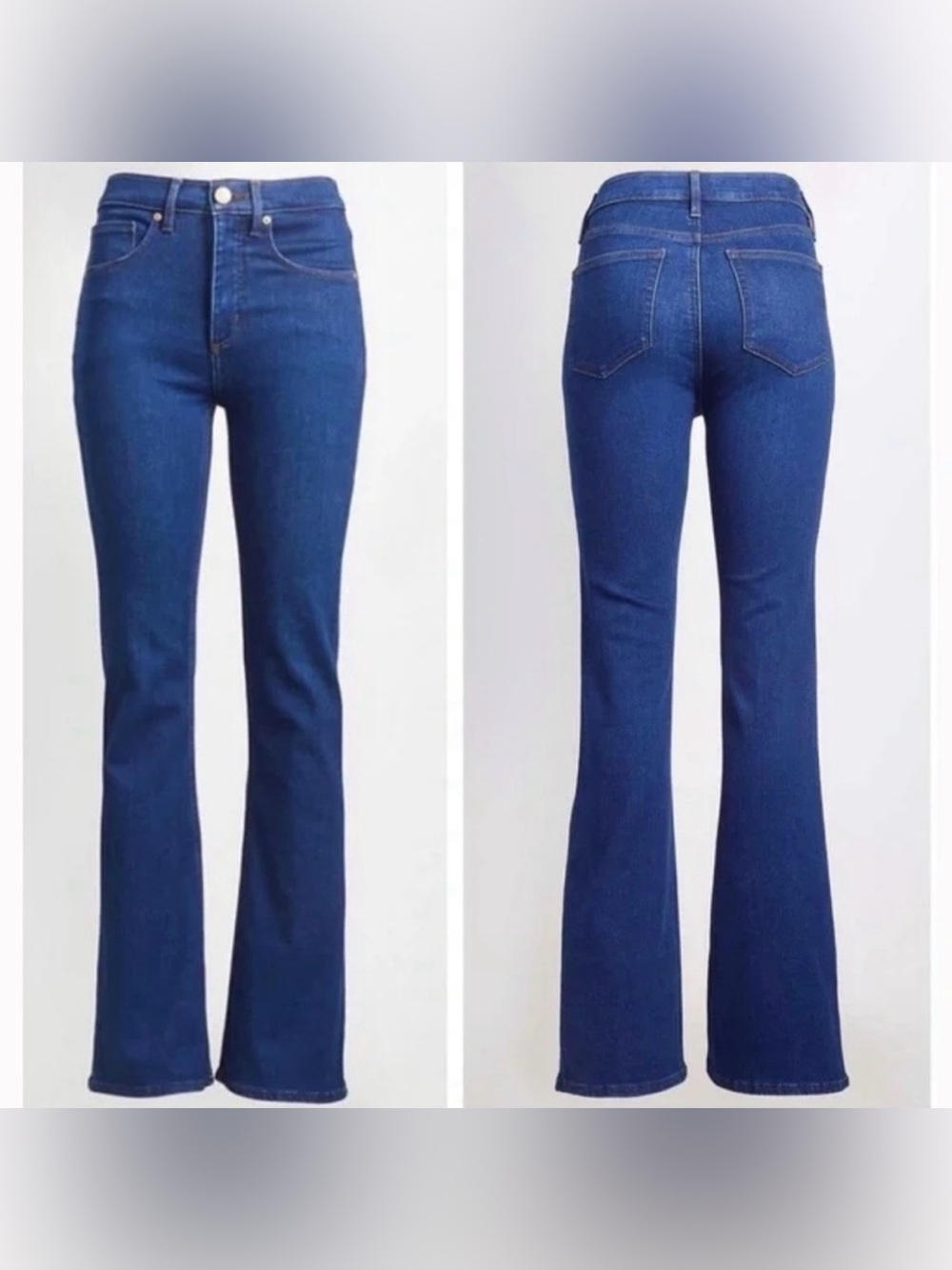 LOFT Blue High Waist Slim Flare Jeans Size 6/28 Nice Stretch Boho Fall 🍂